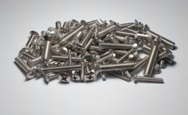 Set 125 Bolverzonken schroeven