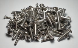 Set 125 Bolkopflensschroeven ISO 7380-2