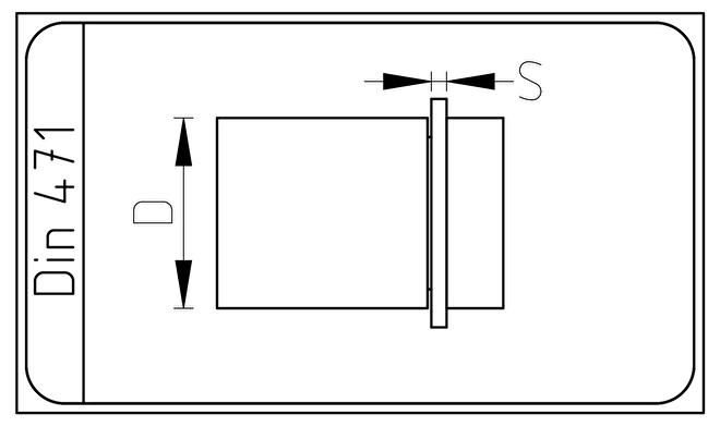 DIN 471 zekeringsring as