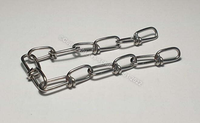 Knopenketting Rvs A4 Din 5686