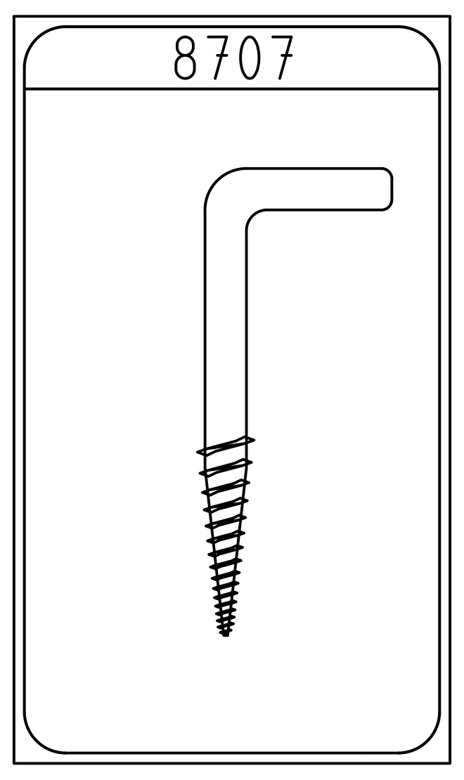 Rvs Schroefhaak