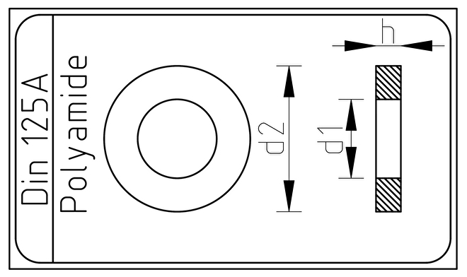 RVS Sluitring voor M3 Din 125A / ISO 7089.