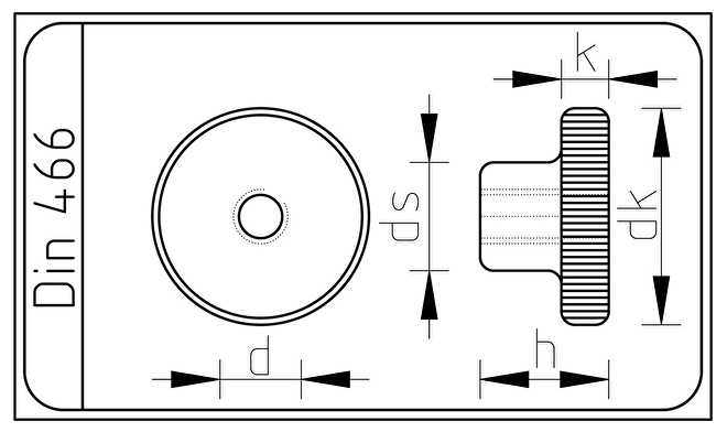 RVS A1 Kartelmoer M6 Din 466.