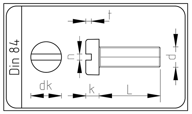 Din 84 Metaalschroef