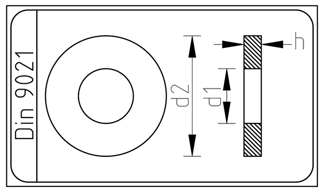 Carrosseriering Din 9021 ISO 7093