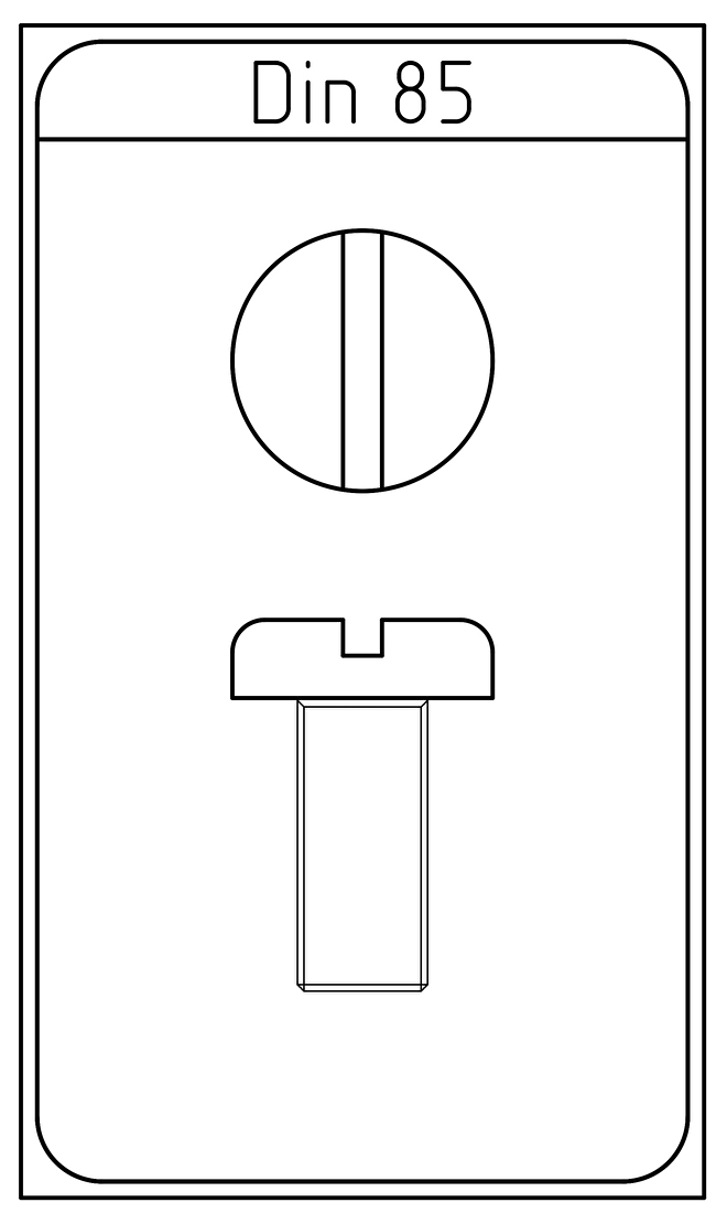 Din 85 metaalschroef