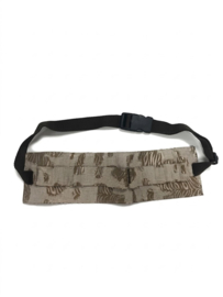 Kappersriem 7 Scharen Leer Camouflage | Beige Bruin & Zilver I Aanbieding