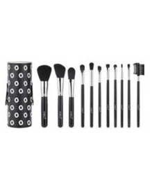 Sibel - Black Swan Make-up Brushes met Etui - penselenset