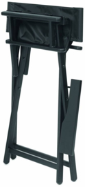 Sibel - Kruk met rugleuning Opvouwbaar Nylon Zwart - tweede hands - ALLEEN AFHALEN IN HEERLEN