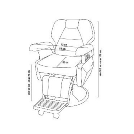 Barburys - Barber Kappersstoel - Limousine - zwart - 0190220