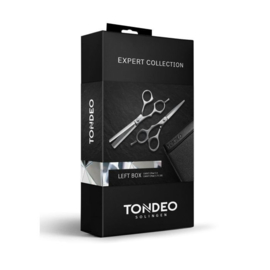 Tondeo - Expert Collection Left Box - Kappersscharen - Inclusief Carat Offset 5.5 Knipschaar en Carat Offset 5.25 Coupeschaar scharenset SALE I AANBIEDING