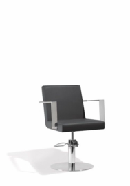 Sibel - kappersstoel - Devotio - Zwart/Zwart Croco/Bruin - 0180555