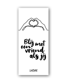 Kadolabel | Blij met een vriend als jij