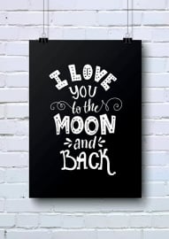 A4 | I love you to the moon and back