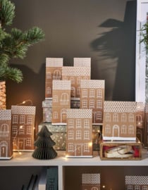 Adventskalender met huisjes
