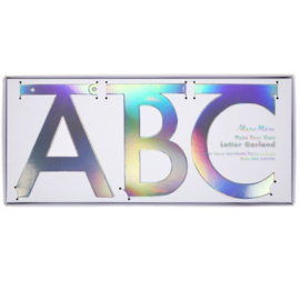 Word banner "holographic silver"