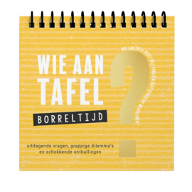 Wie aan tafel? Borreltijd