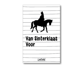 Kadokaart |  Van Sinterklaas voor (met paard)