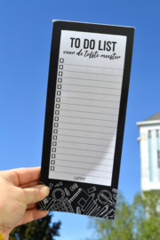 To do list van de tofste meester