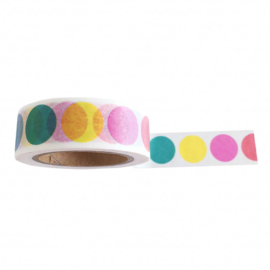 Masking tape Rainbow dots