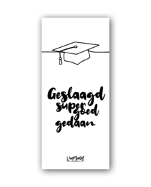 Kadolabel | Geslaagd super gedaan