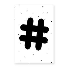 Naamslinger Symbool hashtag