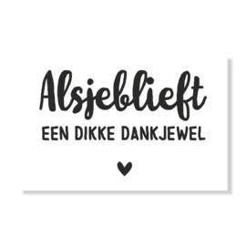 Kadokaart | Alsjeblieft een dikke dankjewel