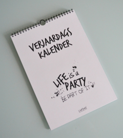 Verjaardagskalender Life is a party