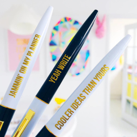 Studio Stationery - Black & white Ballpen set (3 stuks)