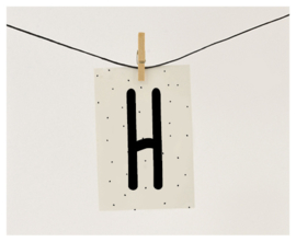 Naamslinger letter H
