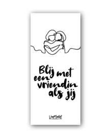 Kadolabel | Blij met een vriendin als jij