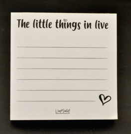 Notitieblok the little things in life