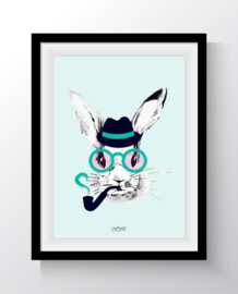 A6 - Hipster bunny groen