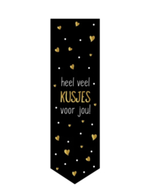 Sticker heel veel kusjes voor jou! | 25 mm x 85 mm