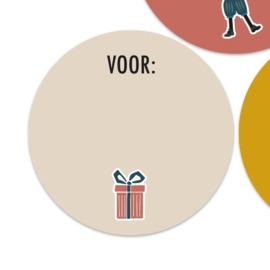 Sinterklaas voor: | 55mm kadootje (creme)