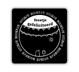 Kaart (blik) - Feestje gefeliciteerd