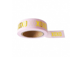 Masking tape roze XOXO