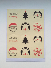Stickervel kerst | 12 stickers |