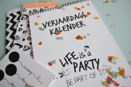 Verjaardagskalender Life is a party