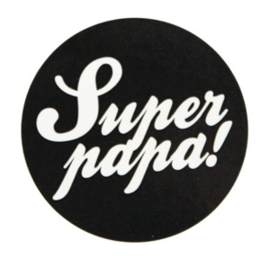 Super papa | 40 mm (zwart)