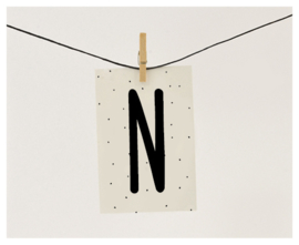 Naamslinger letter N