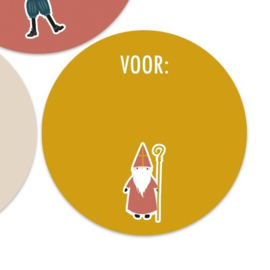 Sinterklaas voor: | 55mm Sinterklaas (geel)