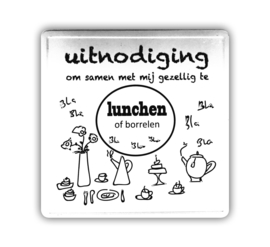 Kaart (blik) - Uitnodiging lunchen