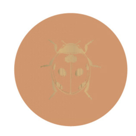 Sticker Lieveheersbeestje met goudfolie | 35mm