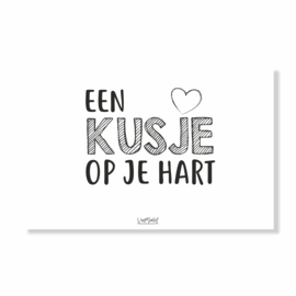 Kadokaart | Een kusje op je hart