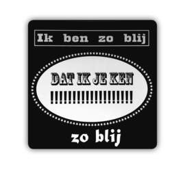 Kaart (blik) - Ik ben zo blij dat ik je ken