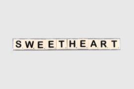 Letterkaarsjes in verpakking - Sweetheart