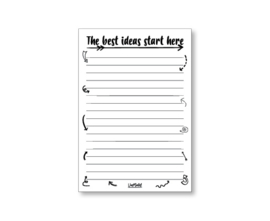 The best ideas start here notitieboek (A6)