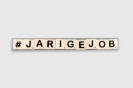 Letterkaarsjes in verpakking - Jarige Job