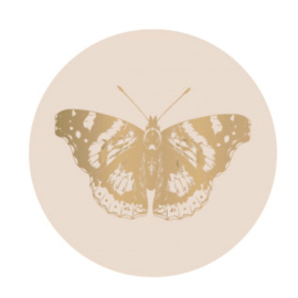 Sticker Vlinder met goudfolie | 35mm